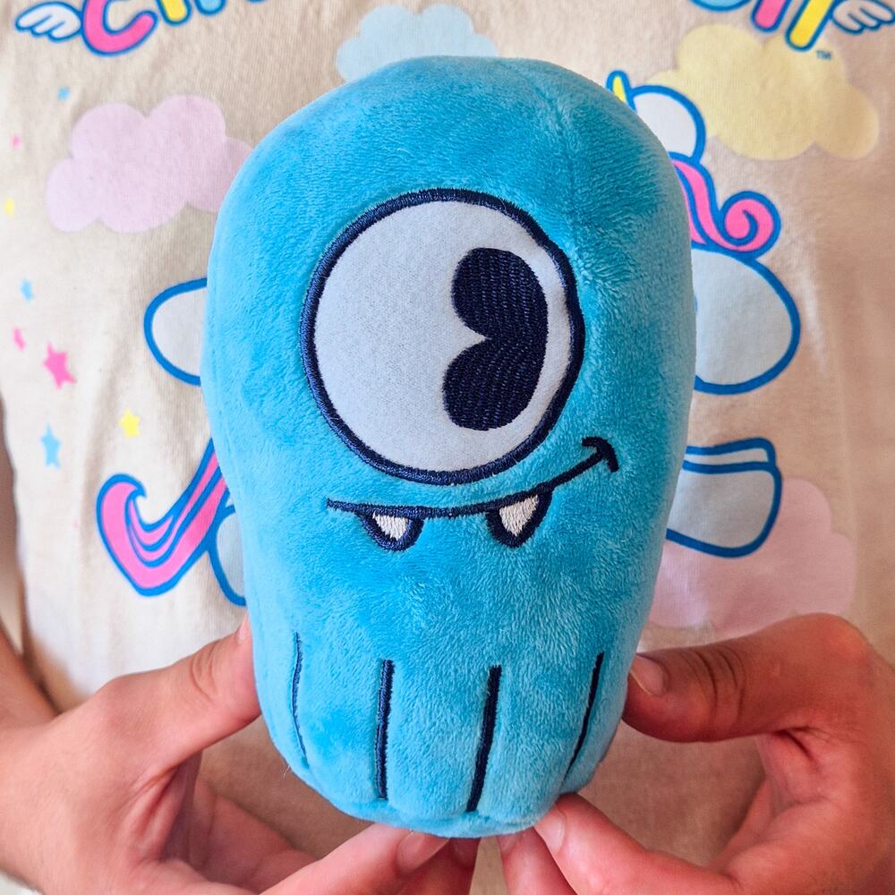 ScyllaDB Database Mascot Blue One Eye Monster Alien Plush Curto Toy 6.5"